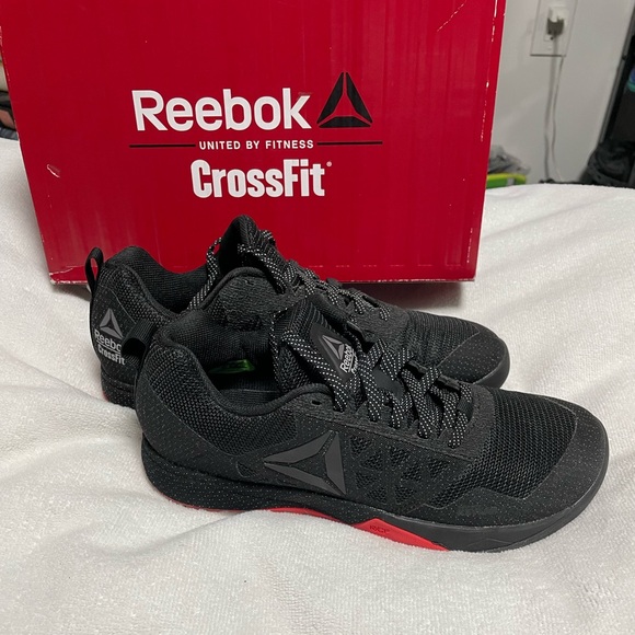 Reebok Black and Red Athletic Shoes - Picture 1 of 3